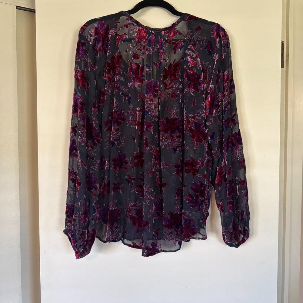 Rag & Bone Yuni Burnout Blouse, Large - Like New!… - image 4